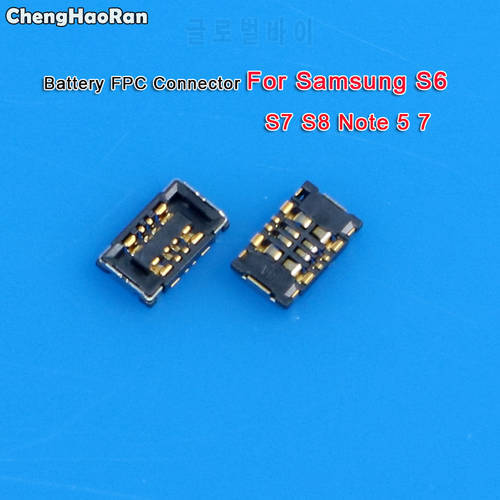 ChengHaoRan Inner FPC Battery Clip Contact Connector Replacement For Samsung S6 S7 S8 NOTE5 NOTE7 G9300 battery FPC Flex Cable