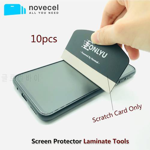 NOVECEL 10pc Screen Protector Hydrogel Film Scraper Squeegee De-bubble Scratch Card For iPad Phone Tablet Shovel Defoaming Tools