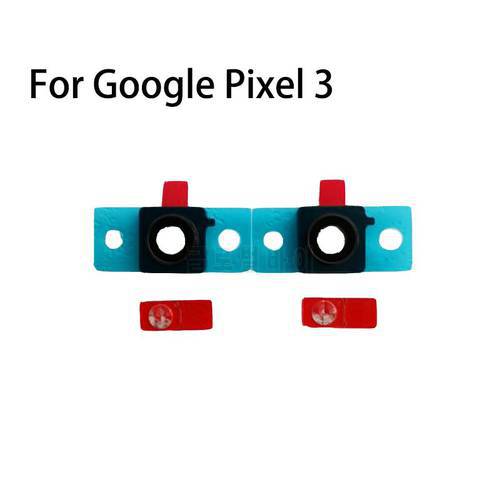 For Google Pixel 3 New Camera Frame+Camera Lens+Flash Light With Adhesive Repair Part