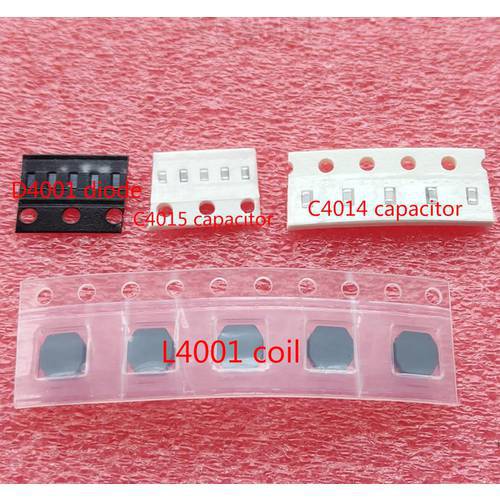 5sets/lot=20pcs For iPad 6 air 2 L4001 coil + D4001 diode + C4014 backlight capacitor + C4015 LCD Back light boost inductor