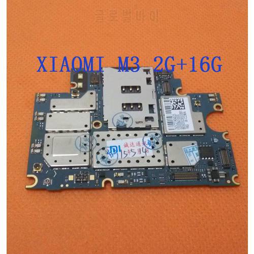 Original 2G+16G Motherboard for Xiaomi Mi3 M3 Qualcomm Quad Core 2GB RAM 16GB ROM 5 inch FHD 13MP WCDMA 1920x1080 Free Shipping