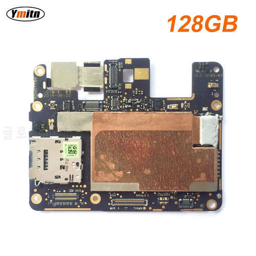 Ymitn Work Well Unlocked Mobile Electronic Panel Mainboard PCB Boards For Google Pixel 128GB Motherboard Circuits Flex Cable