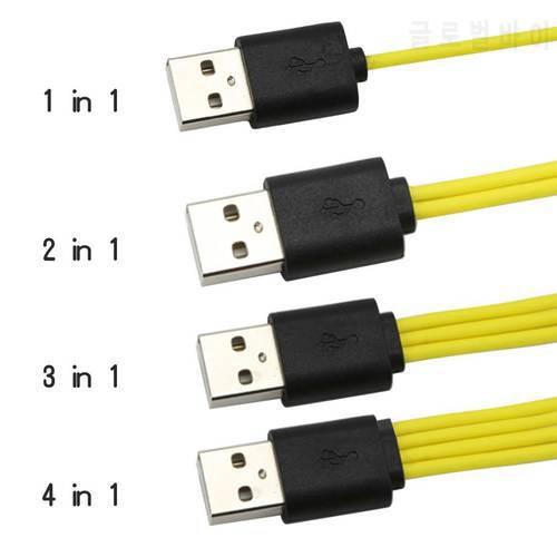 Universal One Drag 2/3/4 Micro USB Charging Cable Line For USB Rechargeable Batteries Fast Charging Mobile Phone Cable USB Cord