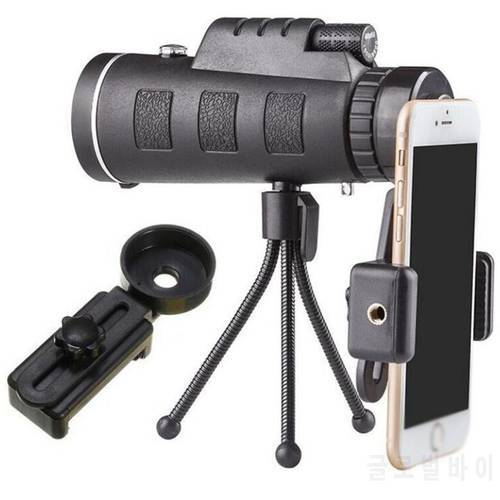 Monocular Telescope, 40X60 High Power HD Monocular for Bird Watching Adults with Smartphone Holder & Bracket for Outdoor