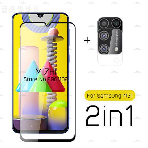 2 in 1 protective glass for samsung m31 camera screen protector for samsung galaxy m 31 31m armor glass film SM-M315F/DS 6.4&39&39