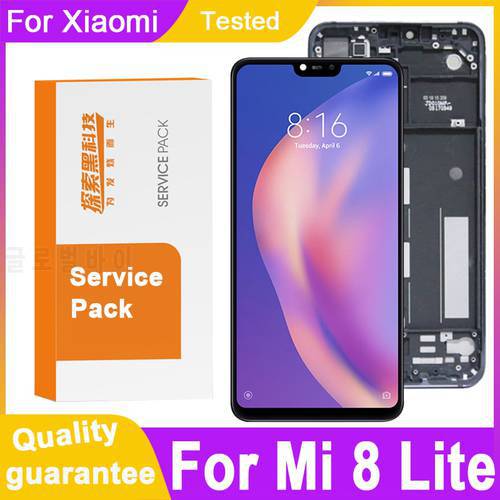 100% Tested 6.26 Display Replacement For Xiaomi Mi 8 Lite LCD Touch Screen Digitizer Assembly For Xiaomi Mi8 Lite Display