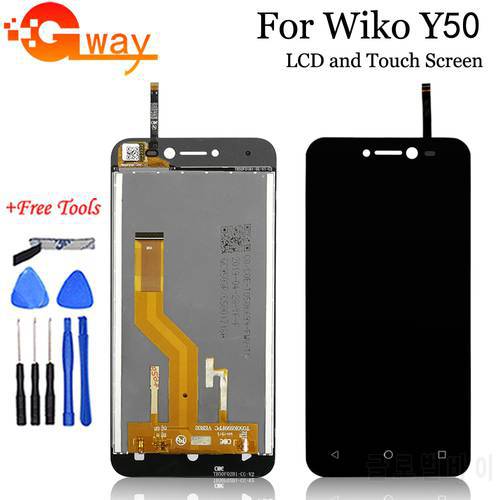 For Wiko Y50 Sunny 4 W-K130 LCD Display Touch Screen Digitizer Assembly For Wiko Y51W-K211/W-K210 LCD Display Sensor