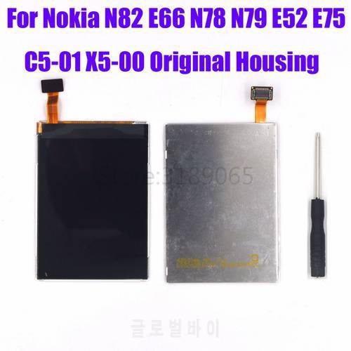 Original LCD For Nokia X5-00 6202c 6208 6120 N82 E66 N78 N79 E52 E75 C5-01 Phone Replacement LCD Display Screen + tool