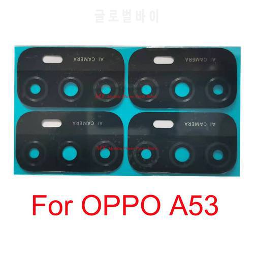 10 PCS Rear Camera Back Glass Lens Cover For OPPO A53 Main Back Camera Lens Glass With Glue Sticker Replacement Parts