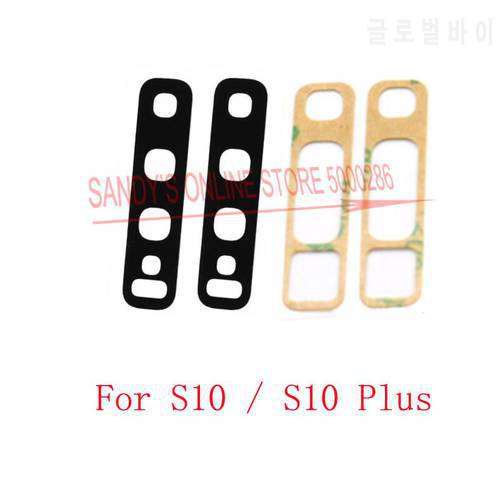 30 PCS Rear Back Camera Glass Lens For Samsung Galaxy S10 / S10 Plus S10+ Big Camera Lens Glass Cover With Sticker Spare Part