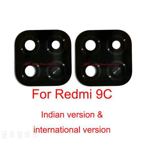 Rear Camera Glass Lens Cover For Xiaomi Redmi 9C Redmi9c Back Main Facing Camera Lens Glass With Sticker Tape Replacement Parts