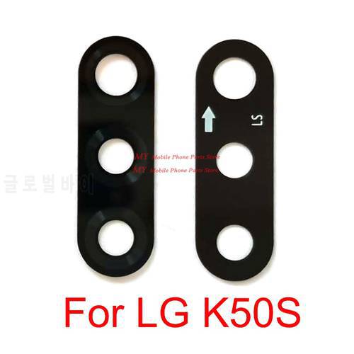 For LG K50S Rear Camera Glass Lens For LG K50S Big Back Main Camera Lens Glass Cover With Sticker Replacement Spare Parts