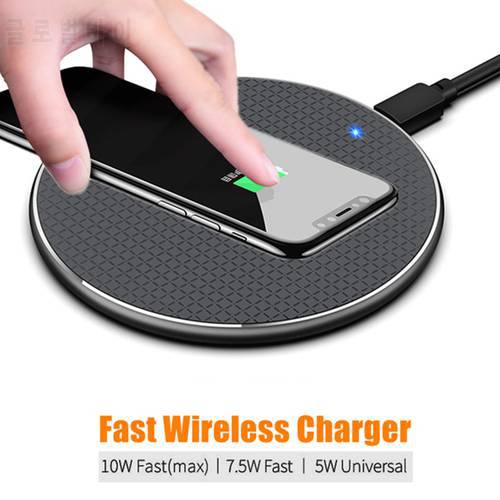 Qi Wireless Charger Pad For iPhone11/11Pro/11Pro Max/XS/XSMAX/XR/X/8/8Plus For Samsung Galaxy S10/Note10/Note10Plus/S20/S20Plus