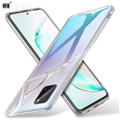 S10 Case For Samsung Galaxy S10 Lite TPU Silicon Clear Fitted Bumper Soft Case for Galaxy Note 10 Lite Transparent Back Cover