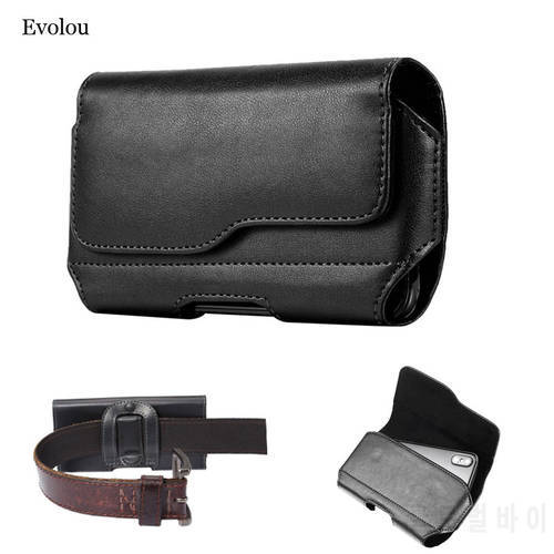 Belt Clip Pouch Leather Case for xiaomi CC9 Pro Note 10 9S Universal Magnetic phone Cover for Redmi Note 8T K30 Pro 8A Waist Bag