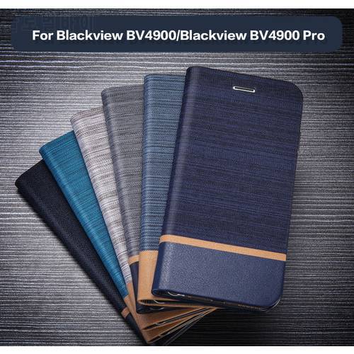 PU Leather Wallet Case For Blackview BV4900 BV4900S Business Phone Case For Blackview BV4900 Pro Case Soft Silicone Back Cover