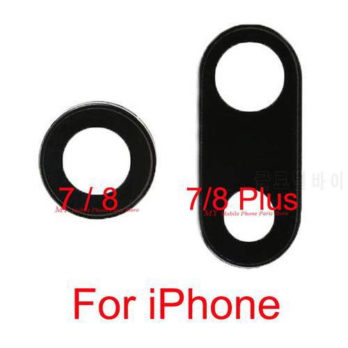 2 PCS Rear Camera Glass Lens Cover Replacement Parts For Apple iPhone 7 8 Plus 7+ 8+ Back Camera Lens Glass With Sticker