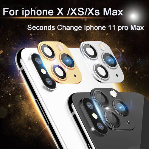 Modified Metal Sticker Seconds Change Camera Lens Cover For iPhone X XS XR MAX Fake Camera For iPhone 11 Pro Max Camera Lens J10