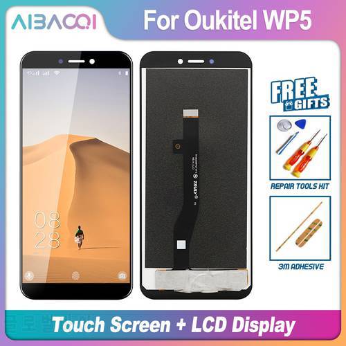 AiBaoQi Brand New 5.5 Inch Touch Screen+1440x720 LCD Display Assembly Replacement For Oukitel WP5/WP5 Pro Android 9.0