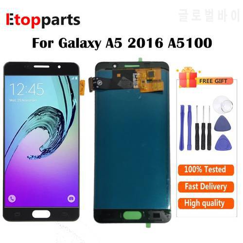 LCD For Samsung Galaxy A5 2016 Disply A510F A510M A510FD A5100 LCD Display With Touch Screen Digitizer Assembly Free Shipping