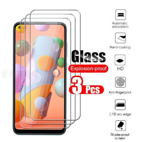 3pcs protective glass for samsung a11 m11 a12 a02s screen protector on samsun galaxy a 11 a02 a32 a52 a72 a22 tempered glas film