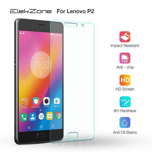 Nano-coated 9H HD Phone Screen Tempered Glass Film On The For Lenovo P2 2.5D HD Screen Protective Glass Film For Lenovo P2