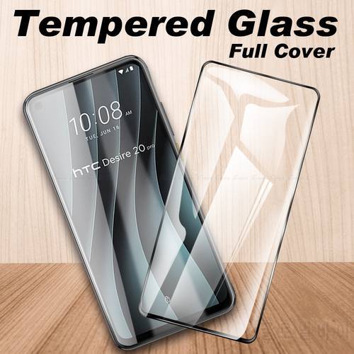 Protective Glass Screen Protector For HTC Desire 20 Pro 19 19s 12s 12 Plus Tempered Glass Full Cover Glass Film