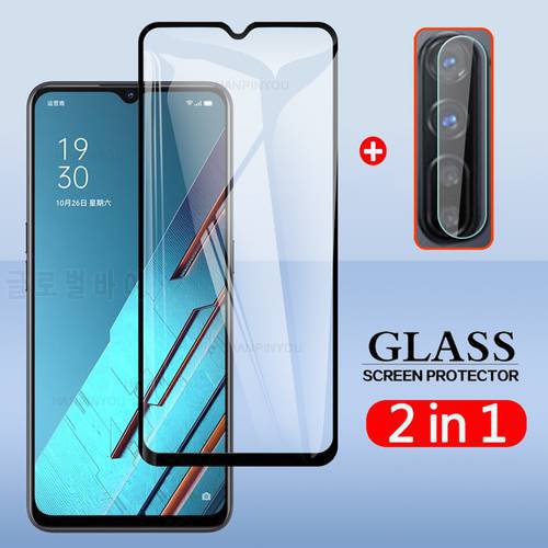2 In 1 Back Camera Lens Film & Screen Protector Protective Tempered Glass For Oppo Find X2 Lite Reno3 5G 6.4