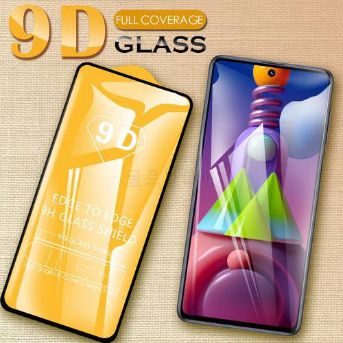 9D Protective Glass Film For Samsung Galaxy M01 Core M02 M11 M21 M21s M31 M31s M51 Full Cover Screen Protector Tempered Glass