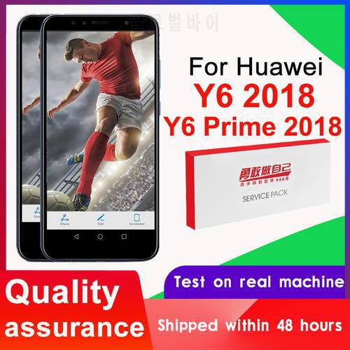 Tested 5.7 for Huawei Y6 2018 ATU L11 L21 L22 LX1 LX3 L31 L42 LCD Display Touch Screen Digitizer Assembly Y6 Prime 2018 LCD