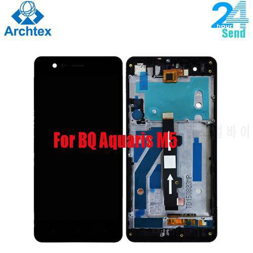 For BQ Aquaris M5 100% Original LCD Display and TP Touch Screen Digitizer Assembly With Frame 5.0 inch Panel Tactil