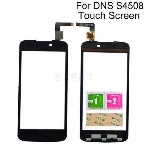 4.5 inch Touch Screen Digitizer For DNS S4508 4508 Touch Panel Front Glass Sensor Touchpad Touchscreen 3M Glue Tools