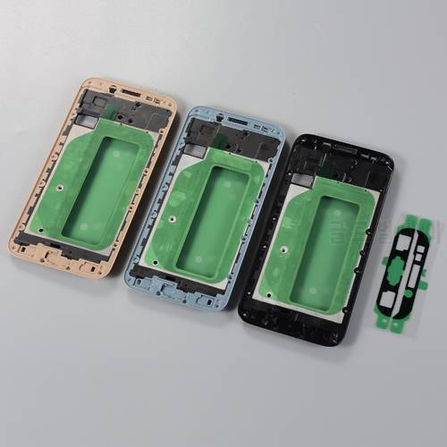Housing Middle Frame For Samsung Galaxy J7 Pro 2017 J730 J730F J730G J730FD LCD Faceplate Frame Replacement part with Adhesive