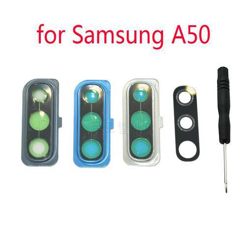 For Samsung Galaxy A50 A505 A505F A505FN A505FM A505GN Phone Housing Frame New Back Camera Safety Glass Lens Cover + Tools