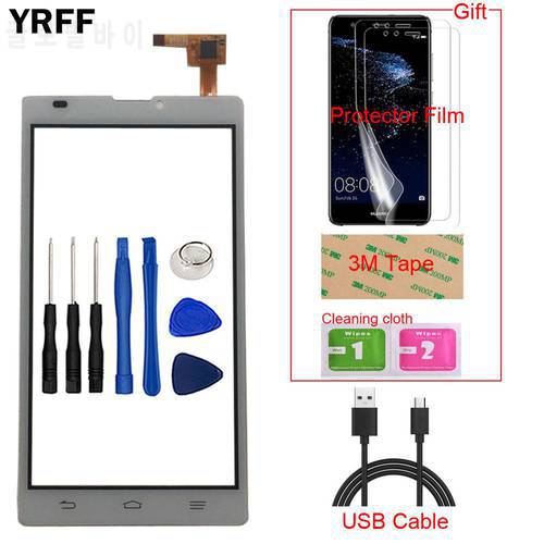 5.0&39&39 Touch Screen Glass For ZTE Blade L2 Front Glass Capacitive Sensor Touchscreen Digitizer Panel Tools Protector Film