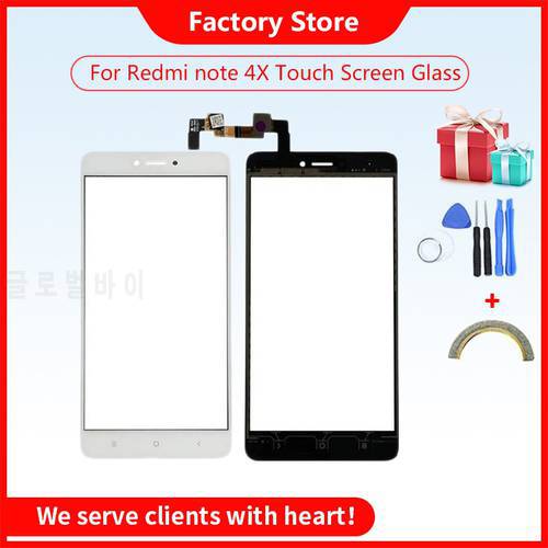 5.5‘’Mobile Touch Screen For Xiaomi Redmi note 4X Front Touch Glass Screen Glass Digitizer Panel Lens Sensor Tools Free Adhesive