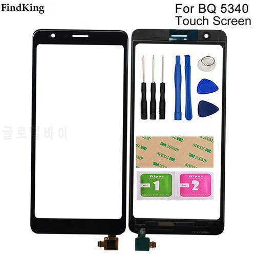 5.3&39&39 Touch Screen Mobile Phone Touch Panel Sensor For BQ 5340 BQ-5340 Touch Screen Front Glass Tools 3M Glue
