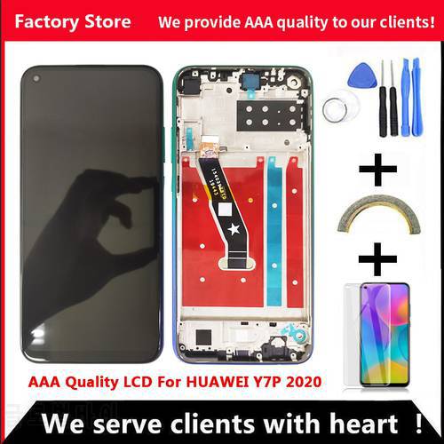 6.39 Inches AAA Quality LCD For HUAWEI Y7p 2020 LCD Display Touch Screen With Frame Digitizer Assembly For HUAWEI P40 Lite E LCD