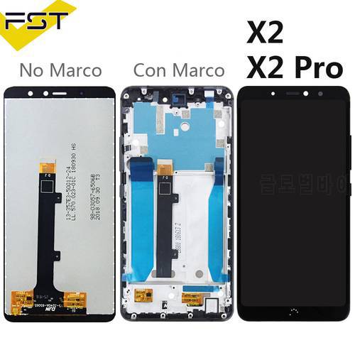 Black/White For BQ Aquaris X2 / X2 Pro LCD Display+Touch Screen Digitizer Assembly with Frame For BQ X2 Spare Parts+Tools