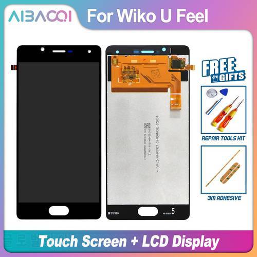 AiBaoQi Brand New 5.0 Inch Touch Screen + 1280x720 LCD Display Assembly Replacement For Wiko U Feel Model Phone
