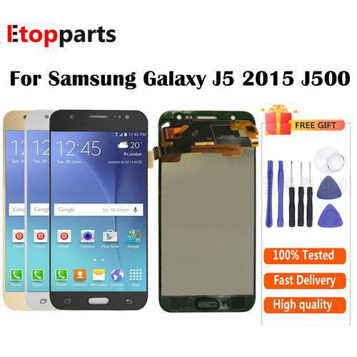 Super AMOLED For Samsung GALAXY J5 J500 J500F J500FN J500M J500H 2015 LCD Display With Touch Screen Digitizer Assembly