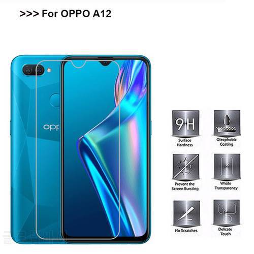 Tempered Glass for Cristal OPPO A12 Protective Glass Transparent Screen Protector on Protection OPPO A12 A 12 Pelicula de vidro