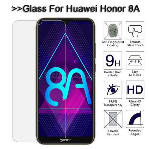 2PCS Honor 8A Glass Screen Protector Cover Tempered Glass For Huawei Honor 8A JAT-LX1 JAT LX1 8 A Honor8A Protective Glass Film