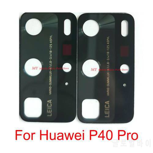 Without Sticker Cellphone Rear Camera Glass Lens Cover For Huawei P40 Pro P40pro Back Main Facing Camera Lens Glass Repair Parts