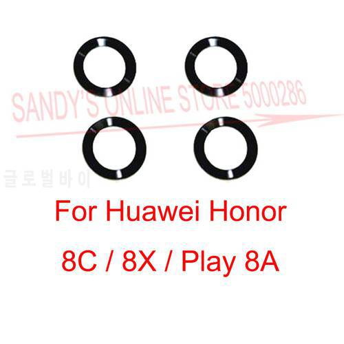 2 PCS Rear Camera Glass Lens For Huawei Honor 8C 8X Play 8A Back Camera Lens Glass Cover With Adhesive Tape For Honor8X Honor8C