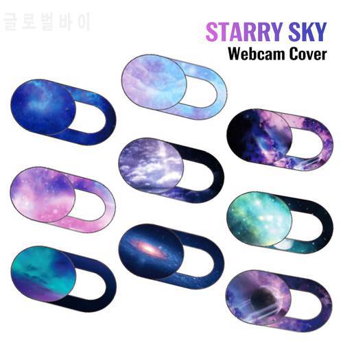 Starry Sky Pattern WebCam Camera Cover Sticker Moblie Phone Privacy Protection Magnet Shutter Slider Sticker for Macbook Laptops