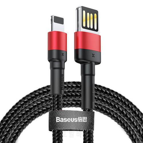 Reversible usb charging cable for iPhone xs max xr x 8 7 6s plus 5 ipad pro Mobile phone charger cable for apple lightning 1m 2m