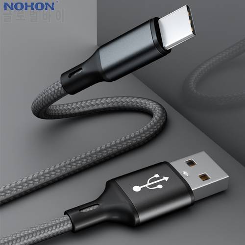1 2 3 M USB Type C Fast Charging Cable For Xiaomi Redmi Note 9 8 7 USBC Quick Charger Cable For Samsung S10 S9 S8 Wire Data Cord