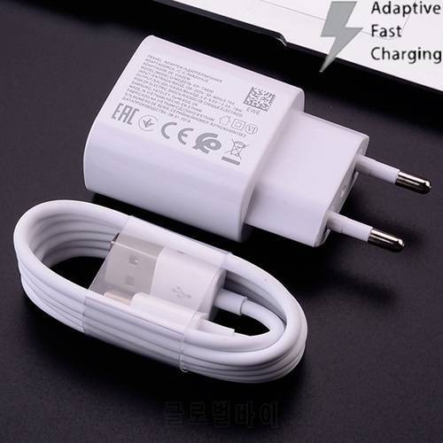 Fast Charging Charger with Type C / Micro USB Cable for Samsung Galaxy J3 Prime J5 2016 J7 Core A3 A5 A7 2017 A21 A21s A31 M31s