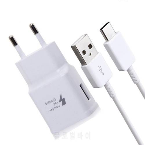For Samsung Galaxy S10 S10E Fast Charger Plug Quick Charge Phone Charger For Samsung S10 S8 S9 Plus Note 8 9 Type C Data Cable
